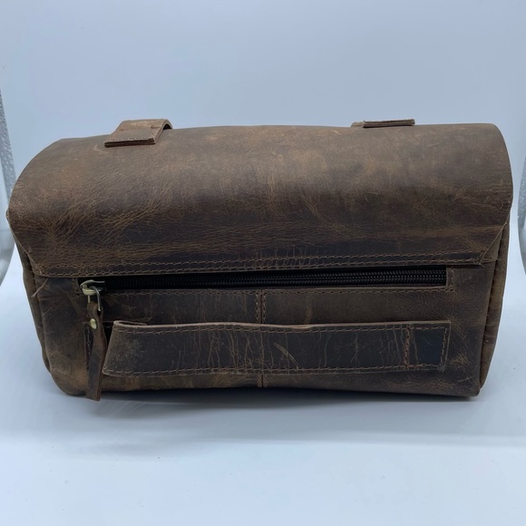 NWOT Creative Leather Arts Toiletry Bag - Picture 3 of 10